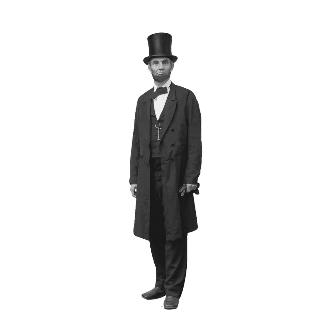 President AbrahamLincoln Life Size Carboard Stand Up Black&White Print 7 feet