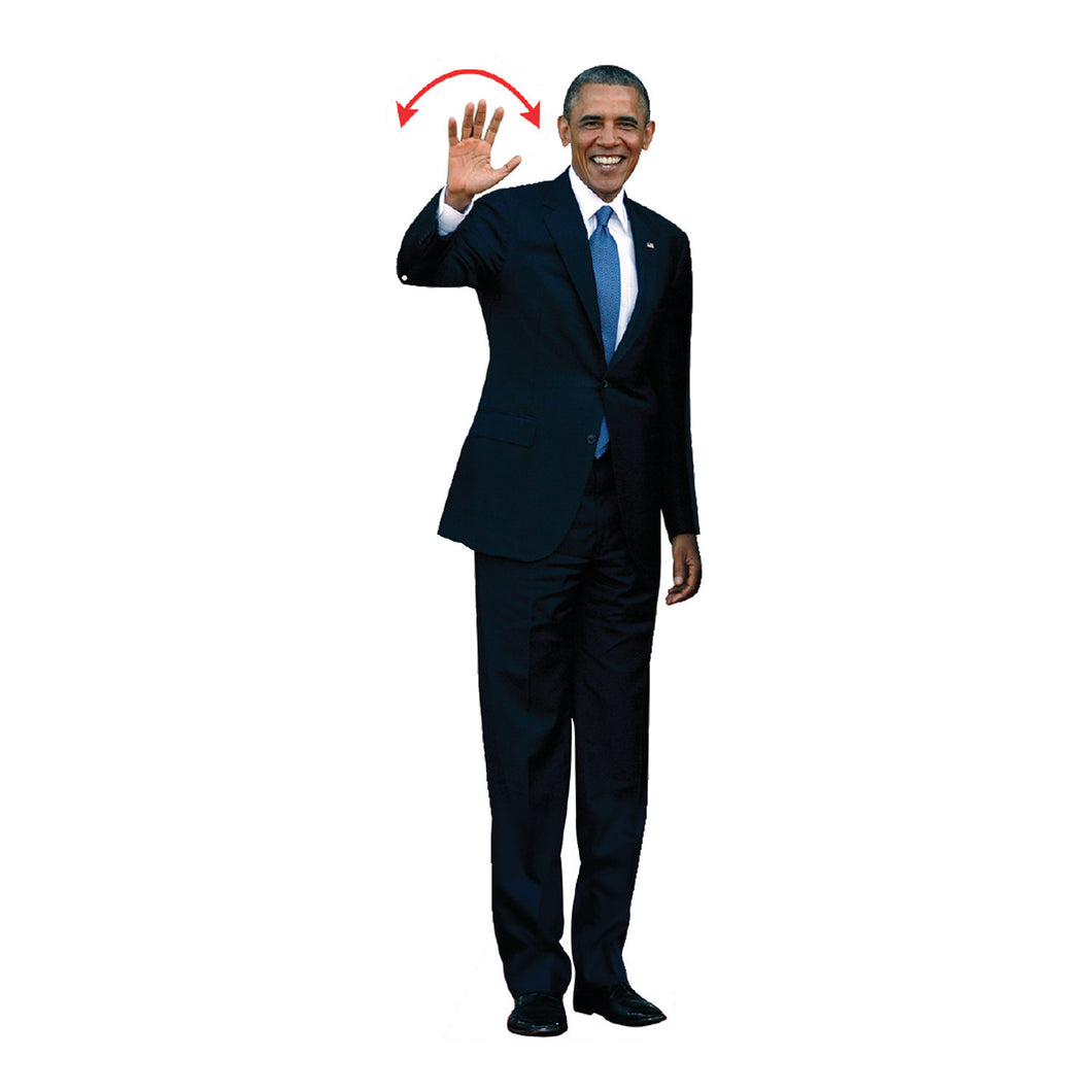 Waving Barack Obama Life Size Novelty Cardboard Stand Up, 6 feet…