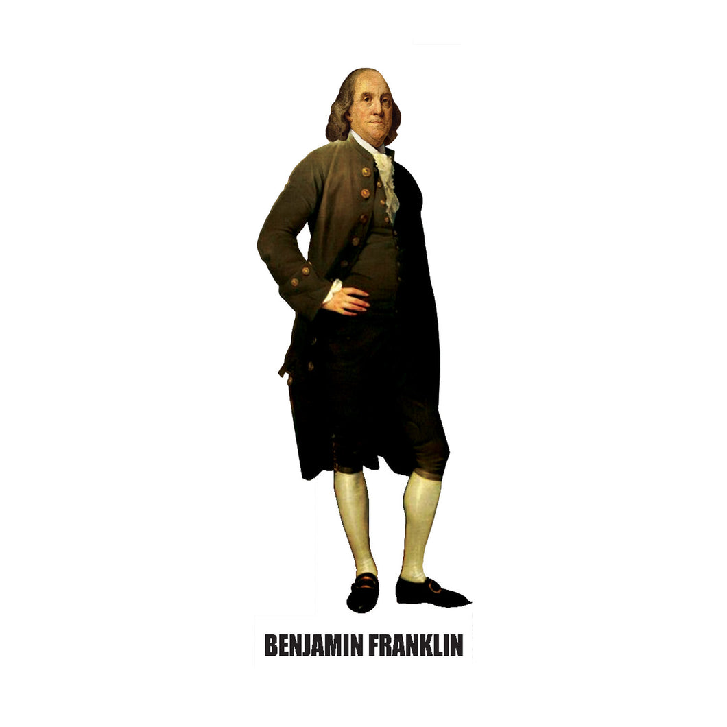 Benjamin Franklin Carboard Stand Up, 6 feet…