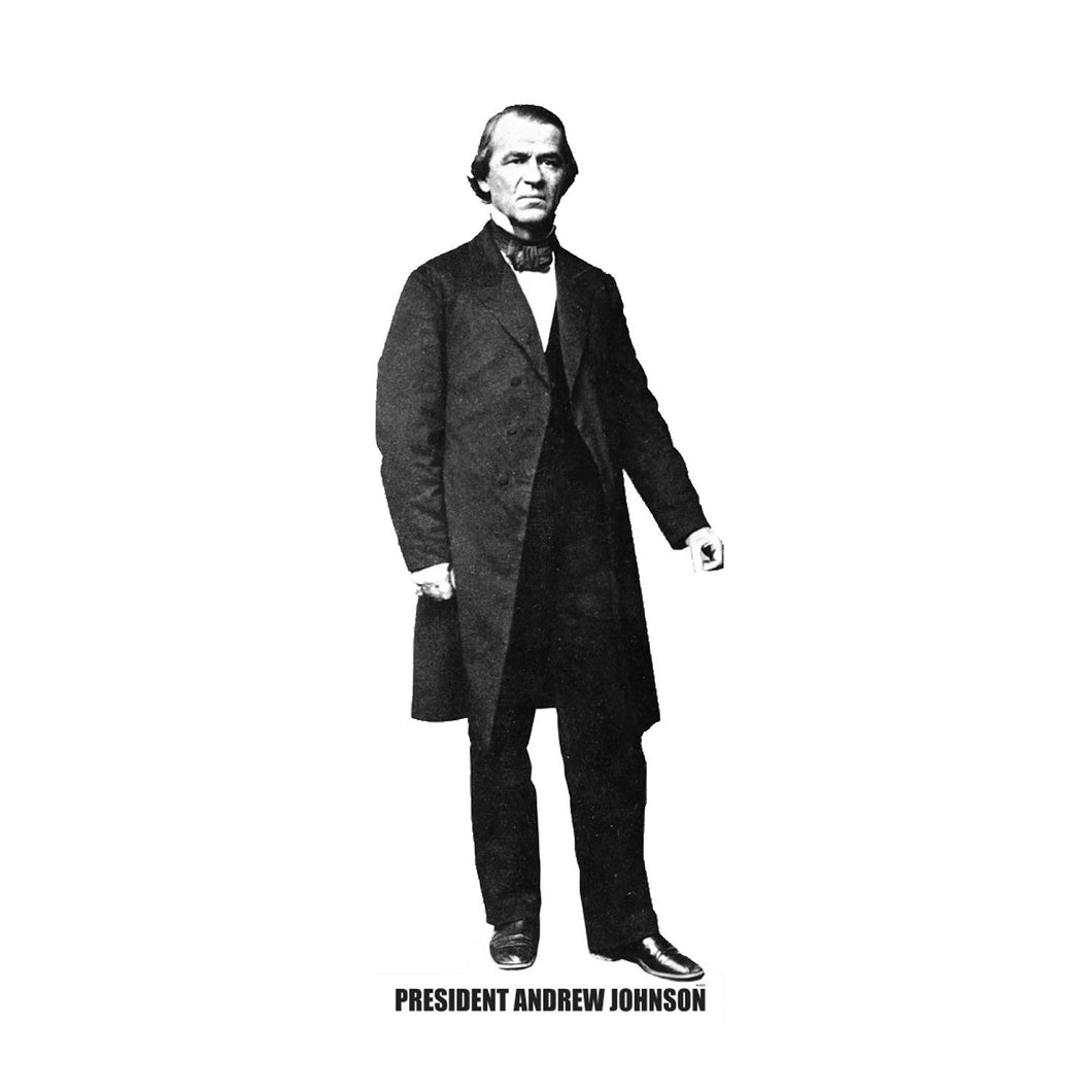 President Andrew Johnson Life Size Carboard Stand Up, 6 feet…