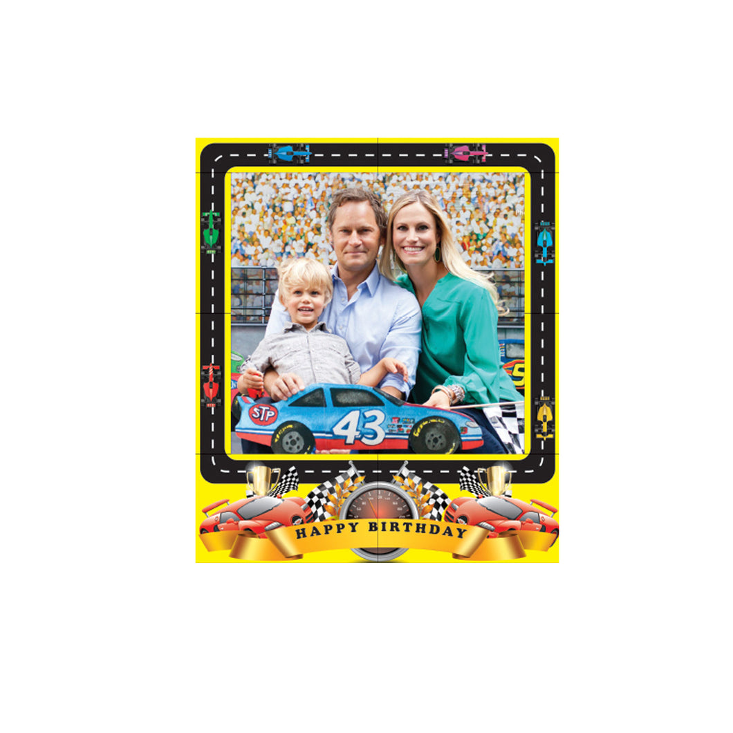  Race Car Themed Birthday Party Photo Frame Prop, 35 X 30 inches